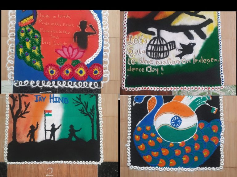 Rangoli Competition as a part of Azadi Ka Amrit Mahotsav on theme ...